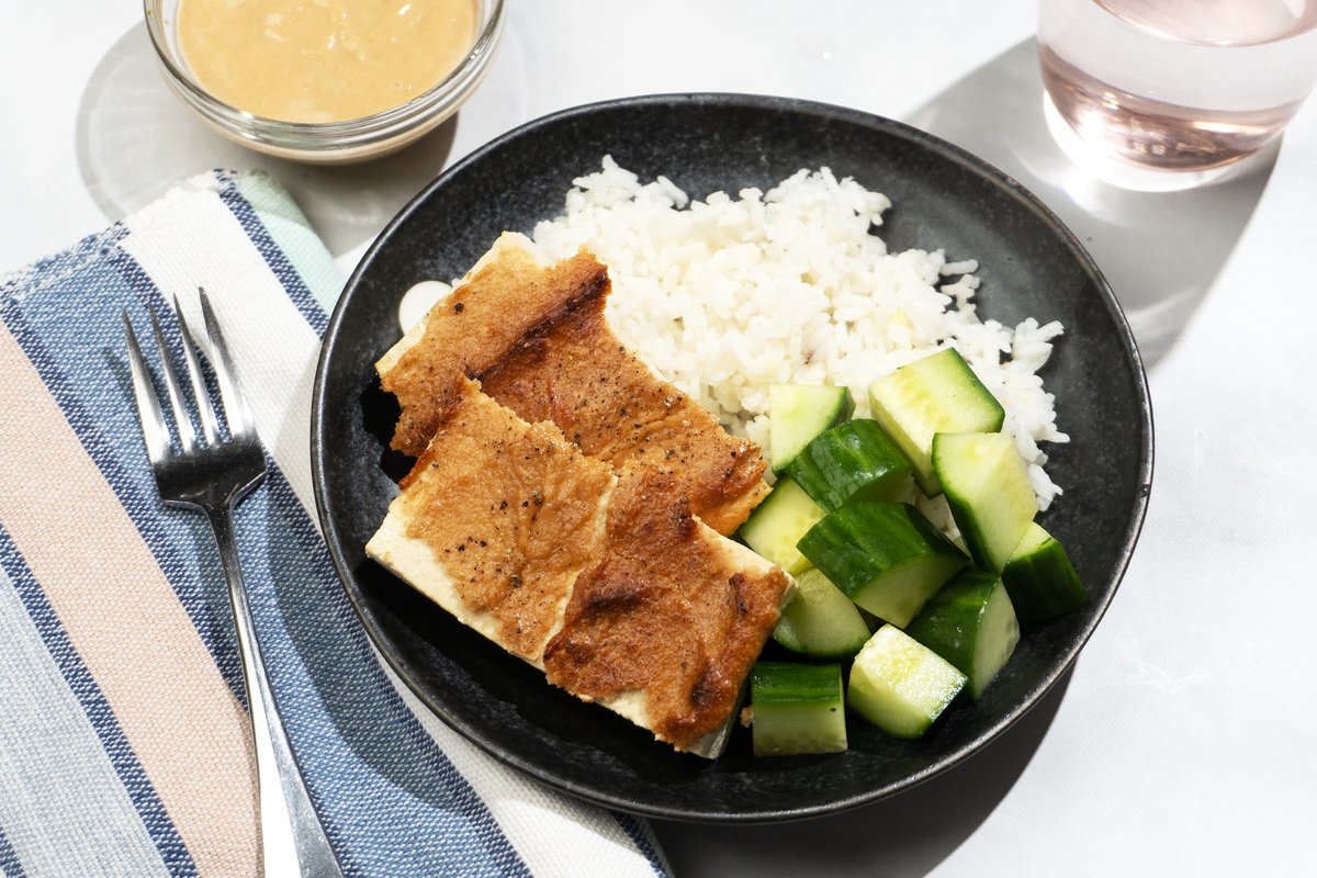 Tahini Miso Tofu Bowls