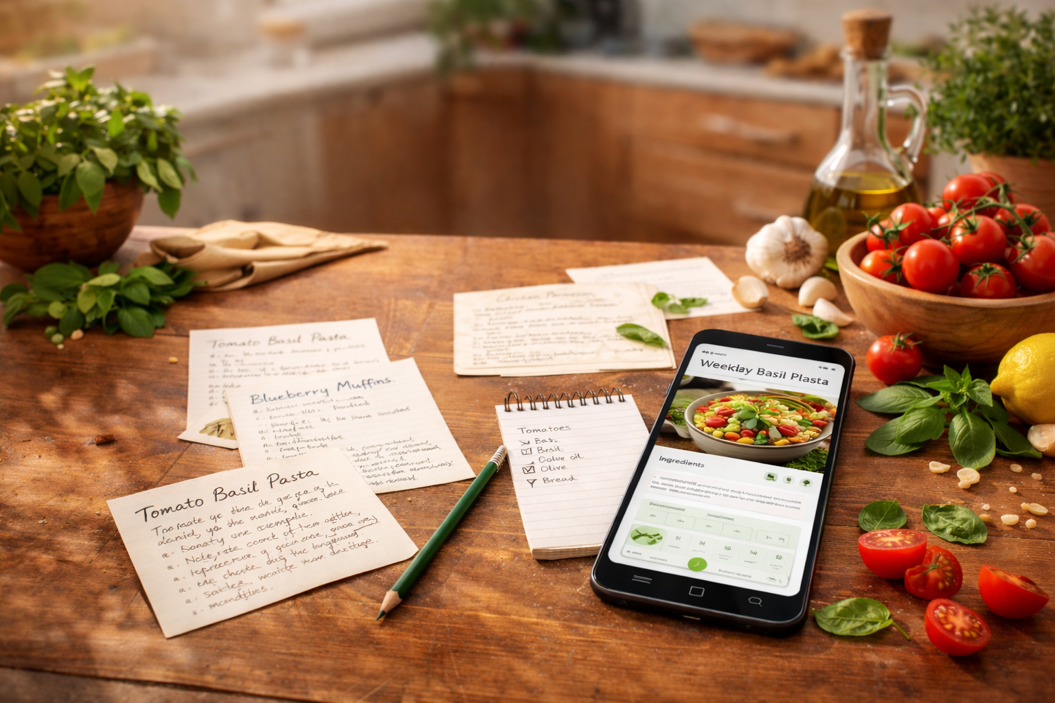 Delicious meals background